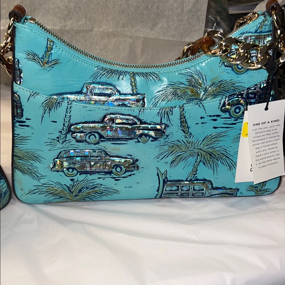 Brahmin Mod Esme Copa Cabana Cars leather bag - Picture 10 of 10